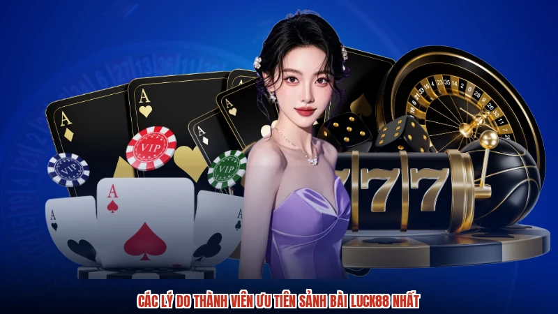 Các lý do thành viên ưu tiên sảnh bài LUCK88 nhất