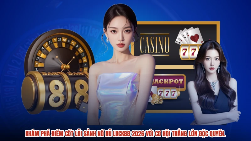 Khám phá điểm cốt lõi sảnh nổ hũ LUCK88 2026 với cơ hội thắng lớn độc quyền.