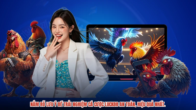 Nắm rõ lưu ý để trải nghiệm cá cược LUCK88 an toàn, hiệu quả nhất.
