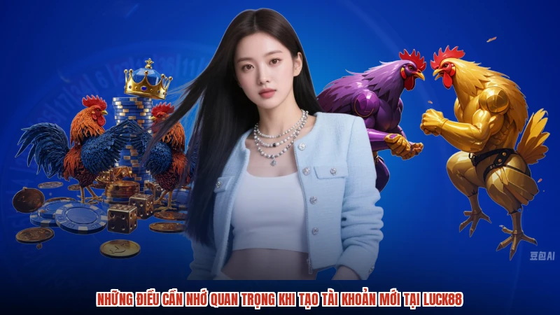Những điều cần nhớ quan trọng khi tạo tài khoản mới tại LUCK88