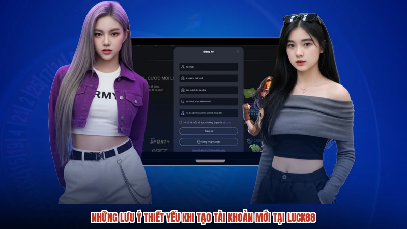 Những lưu ý thiết yếu khi tạo tài khoản mới tại LUCK88