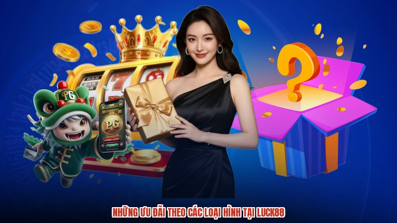 Những ưu đãi theo các loại hình tại LUCK88