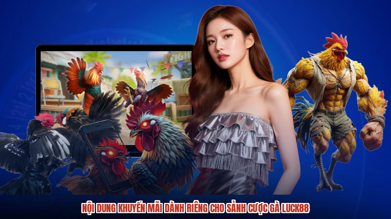 Nội dung khuyến mãi dành riêng cho sảnh cược gà LUCK88